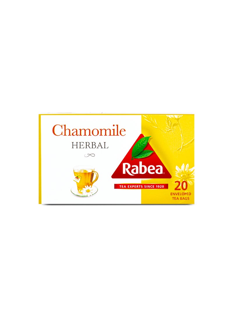 Rabea tea Chamomile Tea 20 Teabags 24g - Image 1